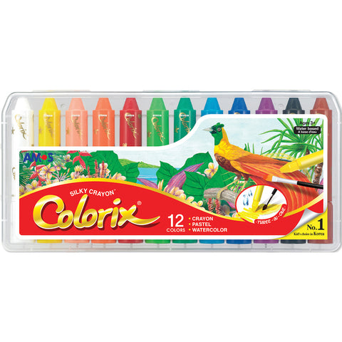 Image of Amos Colorix Silky Crayon Classic Colours 12pk