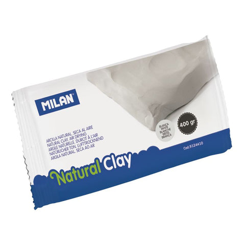 Image of Milan Air Dry Natural Modelling Clay White 400gm