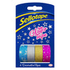 Sellotape On-Hand Dispenser Glitter Refills 18mmx3m 4 Pack