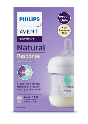 Image of Avent Natural Response Bottle With AirFree Vent 125ml