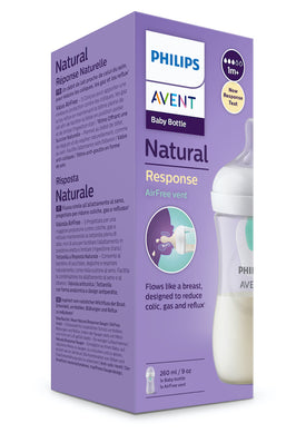 Avent Natural Response Bottle With AirFree Vent 260ml