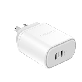 Cygnett PowerPlus 35W PD Dual USC-C Wall Charger