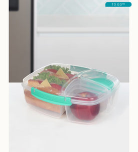 Sistema To Go Triple Split With Yoghurt Pot 2L