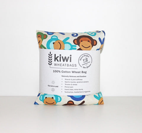 Kiwi Wheat Bag Cotton Monkeys