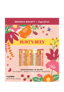 Burt's Bees Superfruit Assorted Lip Balm 4pk LIMITED EDITION