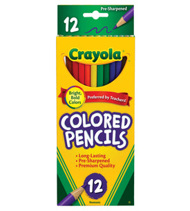 Crayola Coloured Pencils Full Size 12pk