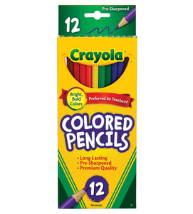 Crayola Coloured Pencils Full Size 12pk