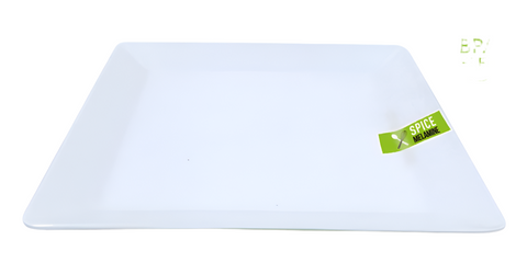 Image of Durmaz Melamine White Square Platter 28cm x 28cm