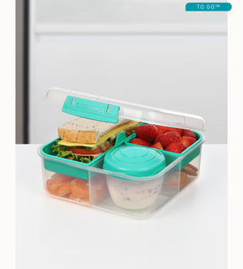 Sistema Bento Cube To Go With Yoghurt Pot 1.25L