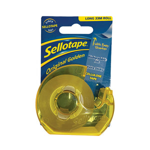 Sellotape 3272 Cellulose Tape On Dispenser 18mmx33m