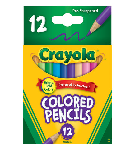 Image of Crayola Colored Pencils Half Size 12pk