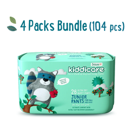 Kiddicare Deluxe Junior Nappy Pants 104s (4x26pk)