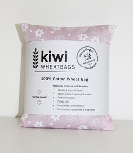 Kiwi Wheat Bag Cotton Daisies Pink