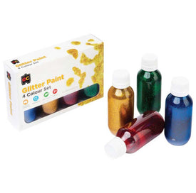 EC Acrylic Paint Glitter Set 4x100ml