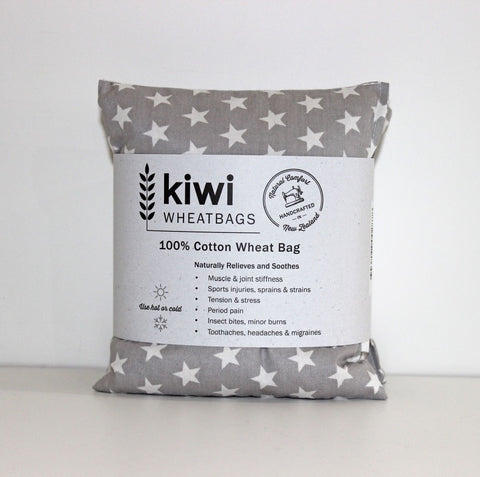 Image of Kiwi Wheat Bag Cotton Silver Stars