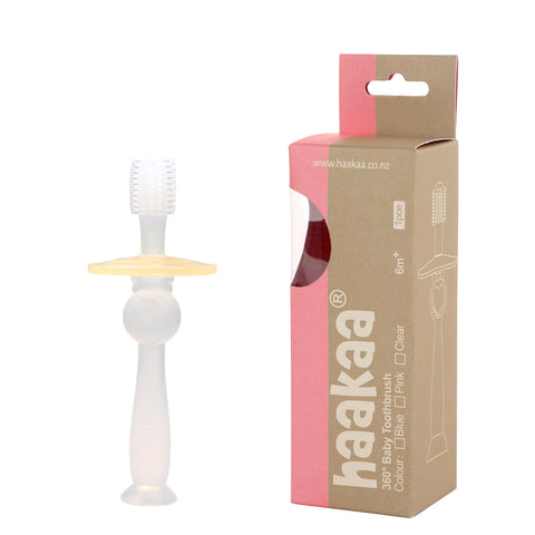 Image of Haakaa 360° Baby Toothbrush Clear