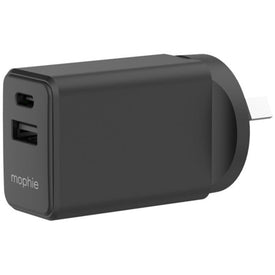 Mophie Essential 30W PD Dual Port Wall Charger - Black Or White