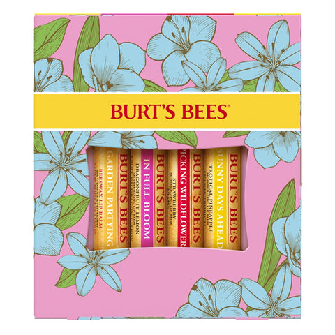 Image of Burt's Bees Full Bloom Assorted Lip Balm 4pk LIMITED EDITION