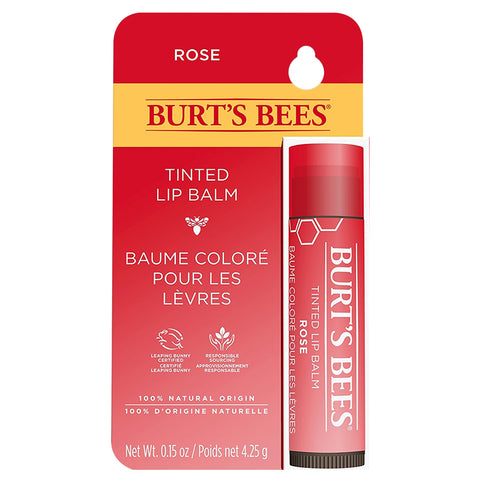 Image of Burt's Bees Tinted Lip Balm Rose 4.25g