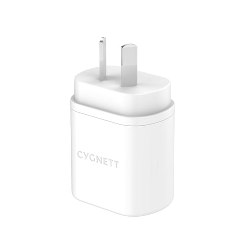 Image of Cygnett PowerPlus 20W USB-C PD Wall Charger White