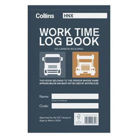 Collins Log Book Work Time A5 Triplicate