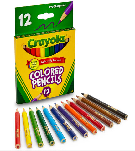 Image of Crayola Colored Pencils Half Size 12pk