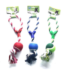 Rope And Ball Dog Pet Toy 15cm