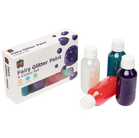 EC Acrylic Paint Fairy Glitter Set 4x100ml