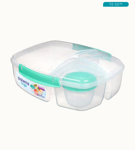 Sistema To Go Triple Split With Yoghurt Pot 2L