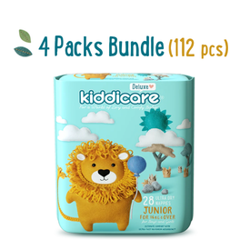 Kiddicare Deluxe Junior Nappies 112s (4x28pks) Size 6