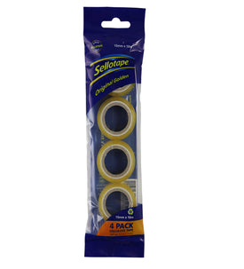 Sellotape 32504 Cellulose Tape 15mmx10m 4 Pack