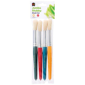 EC Jumbo Stubby Round Brush Set 4pk