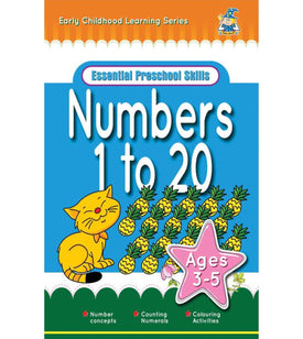 Greenhill Activity Book Numbers 1 To 20 3-5yrs