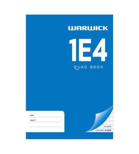 Warwick Exercise Book 1E4 28 Leaf Quad 7mm 230x180mm