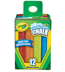 Crayola Sidewalk Chalk Coloured 12pk