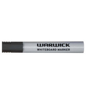 Warwick Whiteboard Marker Black Bullet Tip 12pk