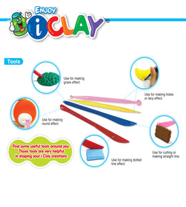 Amos i-Clay Modelling Clay Kit Market Stall 18g x 6 pieces