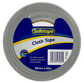 Sellotape 1346S Cloth Tape Silver 48mmx45m
