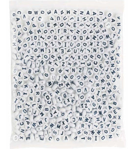 EC Beads Pony Alphabet 350 Piece Assorted