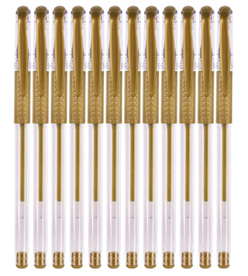 Zart Basics Gel Pens Gold 12pk