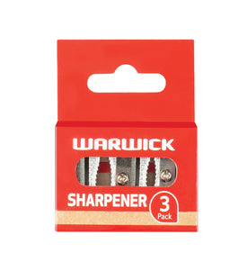 Warwick Pencil Sharpener Metal Multi 3pk