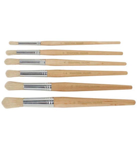 EC Paint Brushes Round Hog Hair 60pk