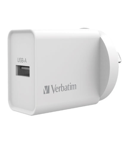 Image of Verbatim Essentials USB Charger Single Port 2.4A White