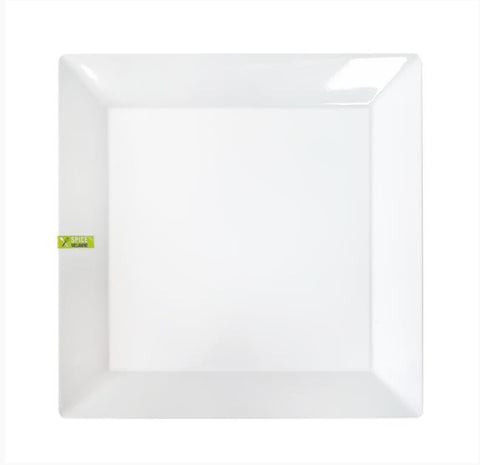 Image of Durmaz Melamine White Square Platter 40x40cm