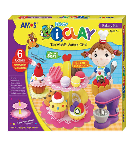 Image of Amos i-Clay Modelling Clay Kit Bakery 18g x 6 pieces