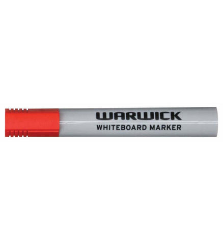 Image of Warwick Whiteboard Marker Red Bullet Tip 12pk