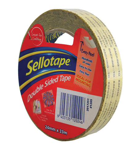 Image of Sellotape 1205 Double Sided Tape 24mmx33m