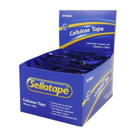 Image of Sellotape 3250 Cellulose Tape 15mmx10m