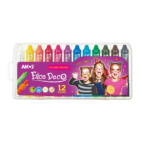 Image of Amos Face Deco Facepaint Set 12 Colours