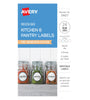 Avery Assorted Kitchen and Pantry Labels A6 Circle 45mm 24 Labels